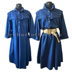 Made in USA • Vintage Denim Dress